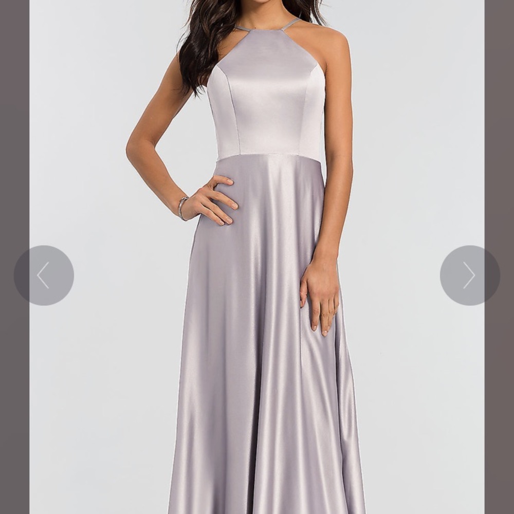 Kleinfelds High Neck Bridesmaids dress Steel